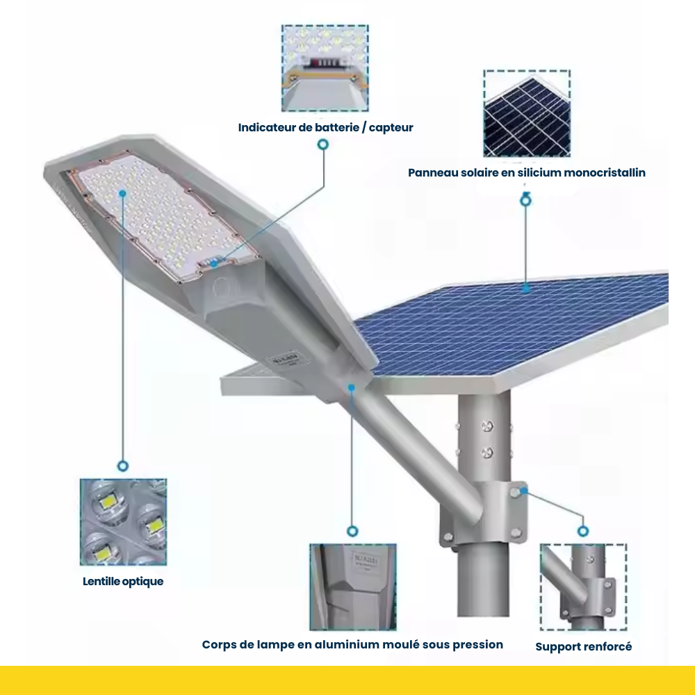 Lampadaire Solaire Intelligent - LUMIA